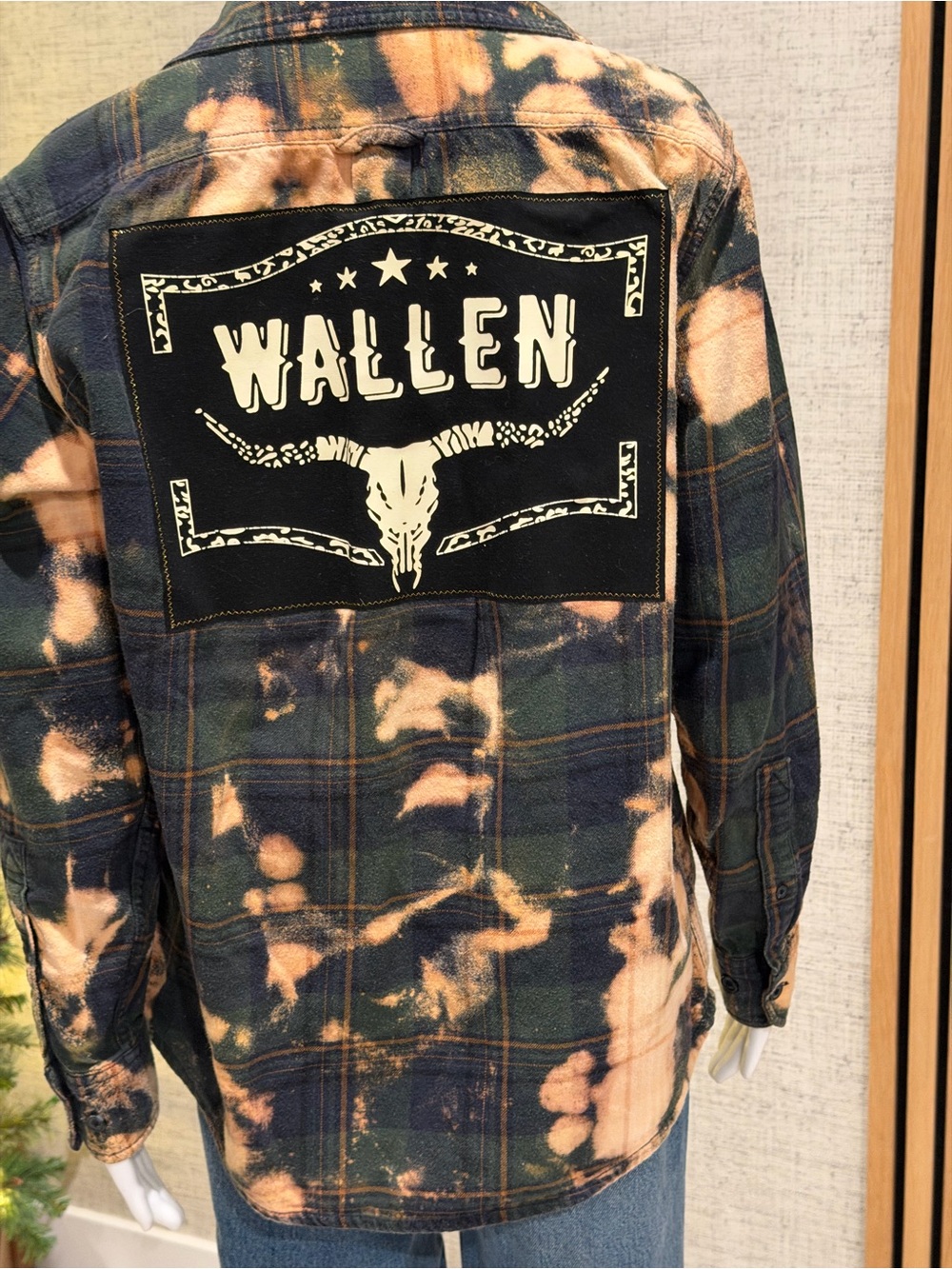 Morgan Wallen Plaid Shacket - Black & Tan - Picture 2 of 4